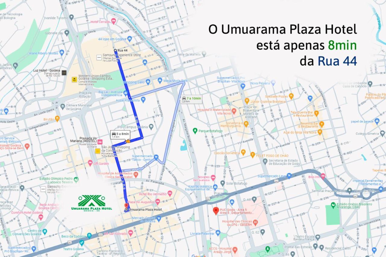 Umuarama Plaza Hotel Goiania Bagian luar foto